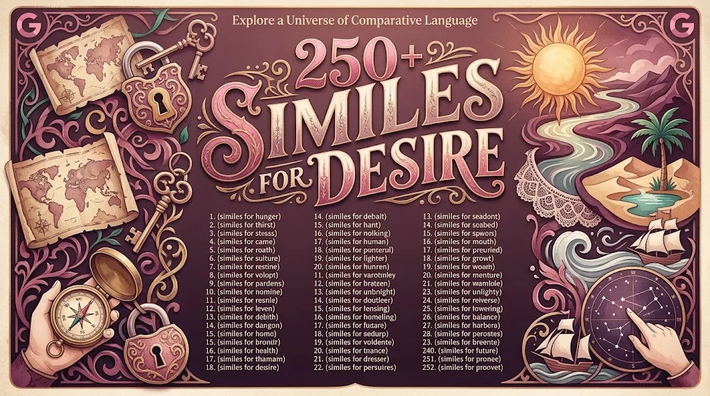 Similes for Desire