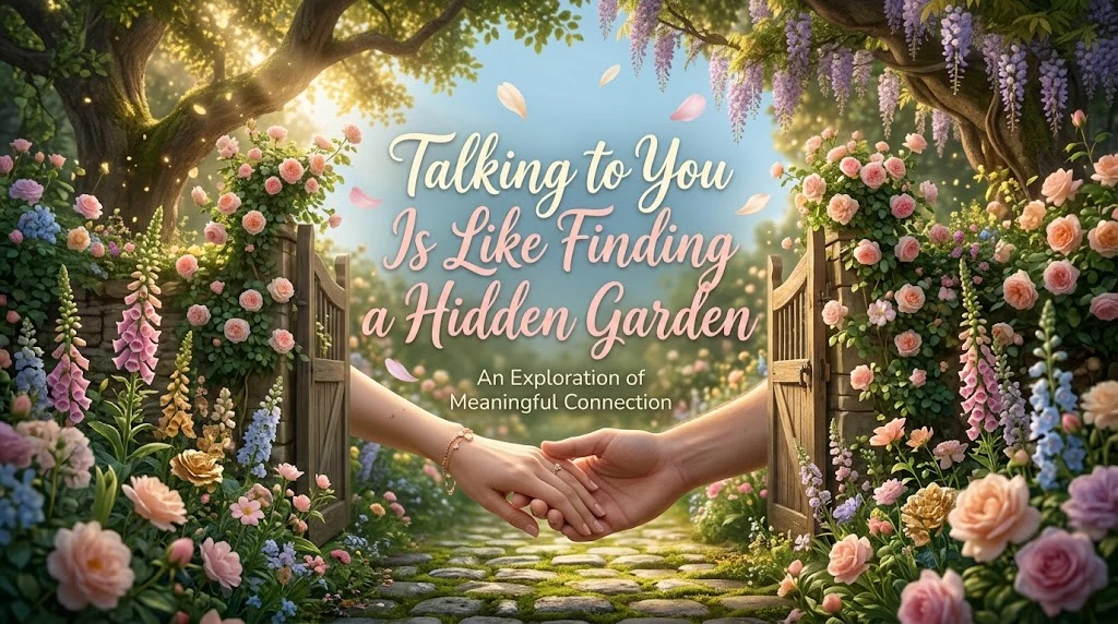 Talking to You Is Like Finding a Hidden Garden