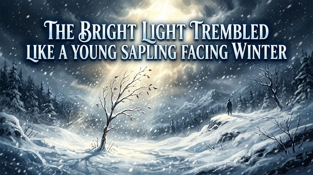 The Bright Light Trembled Like a Young Sapling Facing Winter