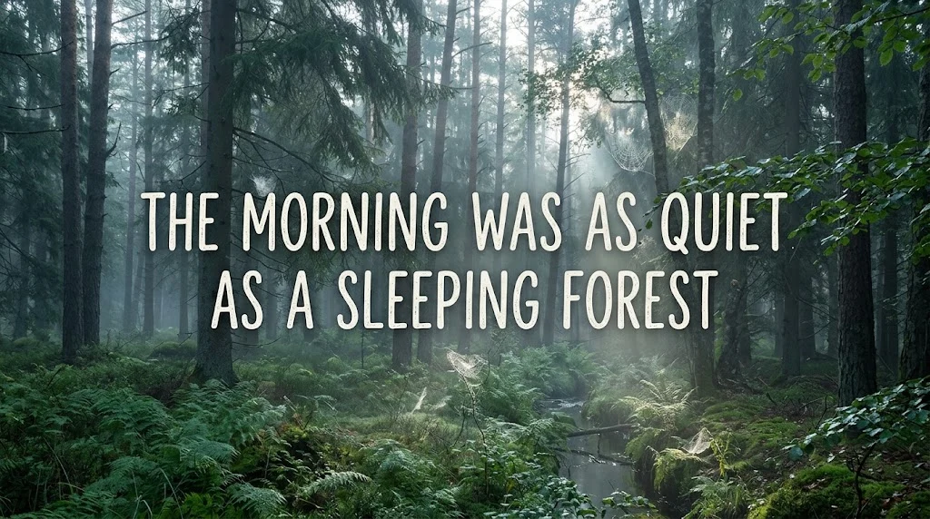 The Morning Was as Quiet as a Sleeping Forest