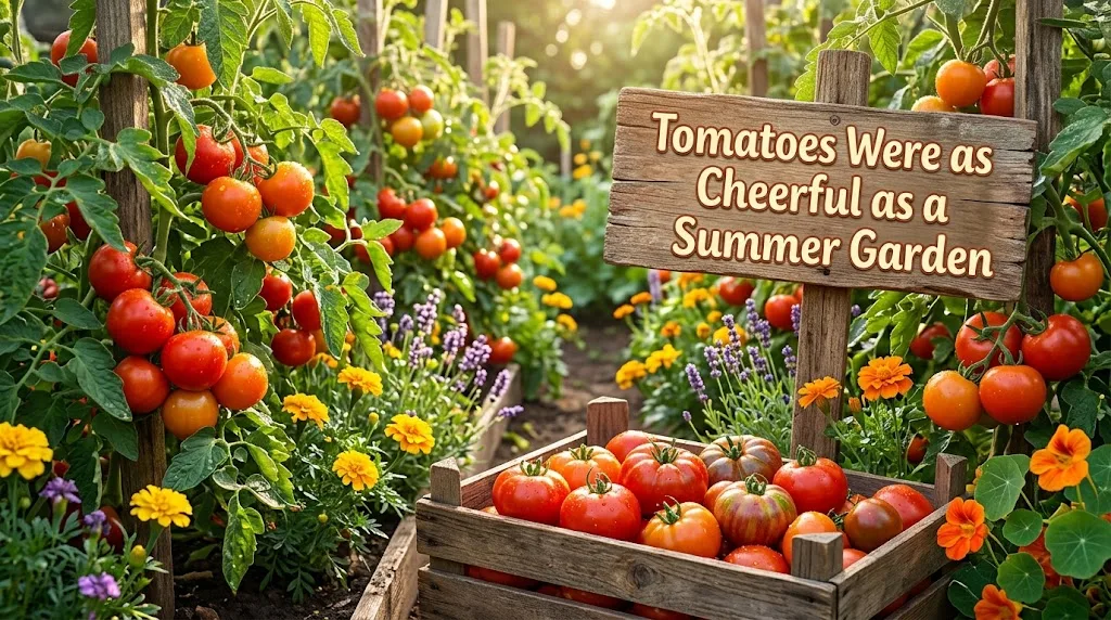 Tomatoes Were as Cheerful as a Summer Garden