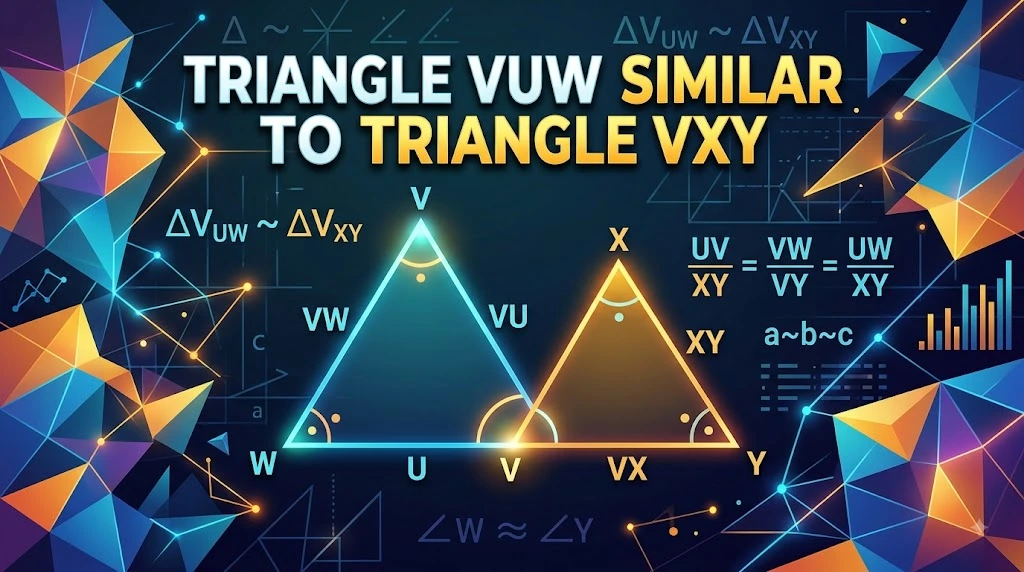 Triangle VUW Similar to Triangle VXY